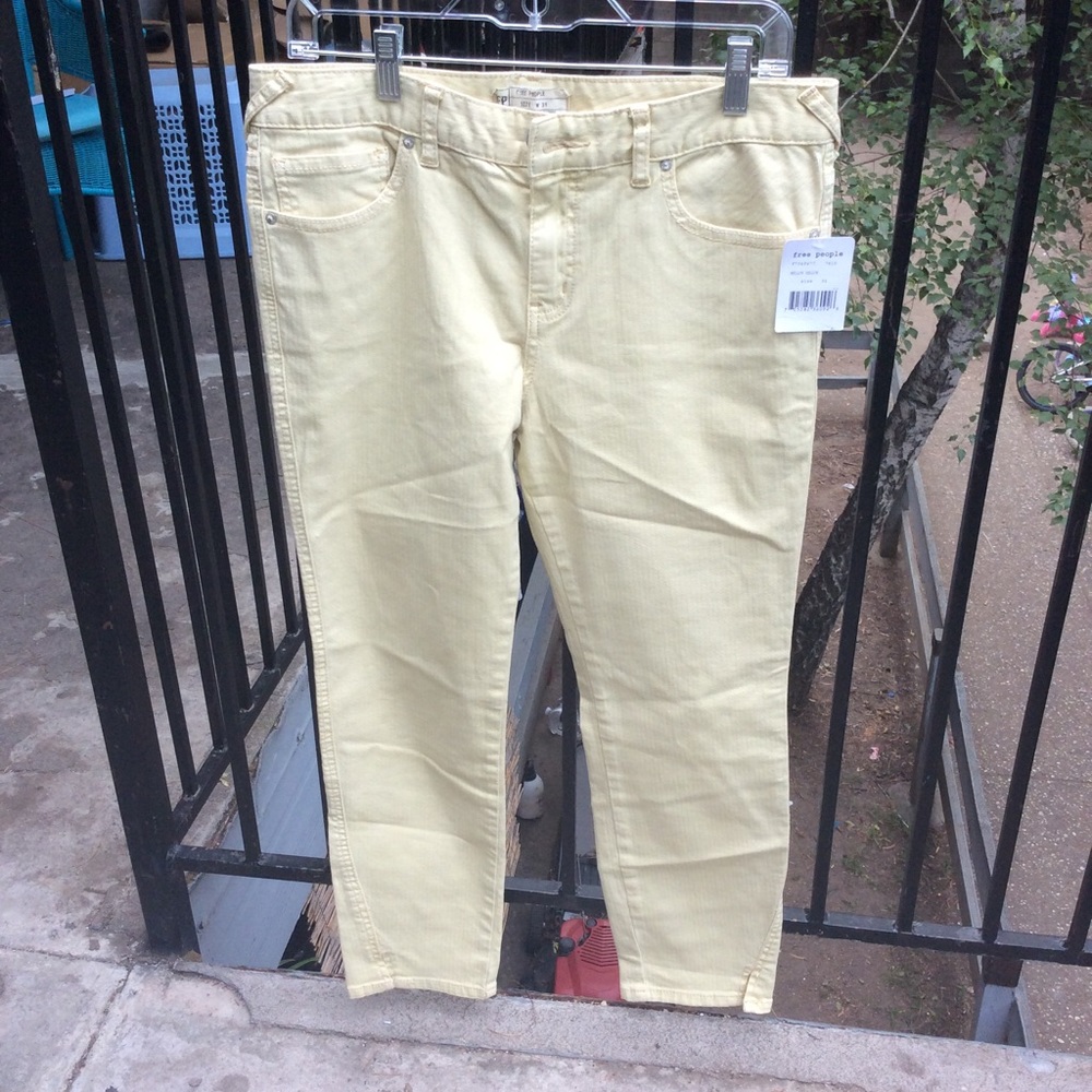 Free People Mellow Yellow Jeans